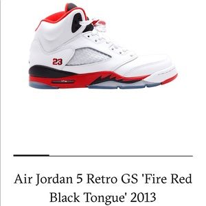 Air Jordan 5 Retro GS ‘Fire Red’ 2013